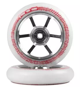 North Riley Maltais 110 Wheel Silver White
