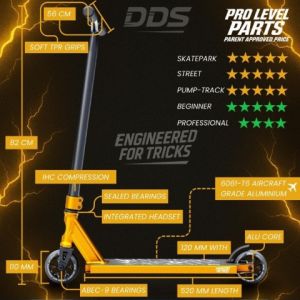 DDS Scooter Gold Black