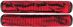 Impugnature Striker Thick Logo Black Red
