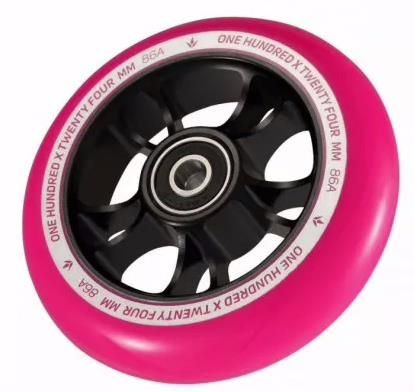 Ruota Blunt 10 Spokes 100 Pink Black